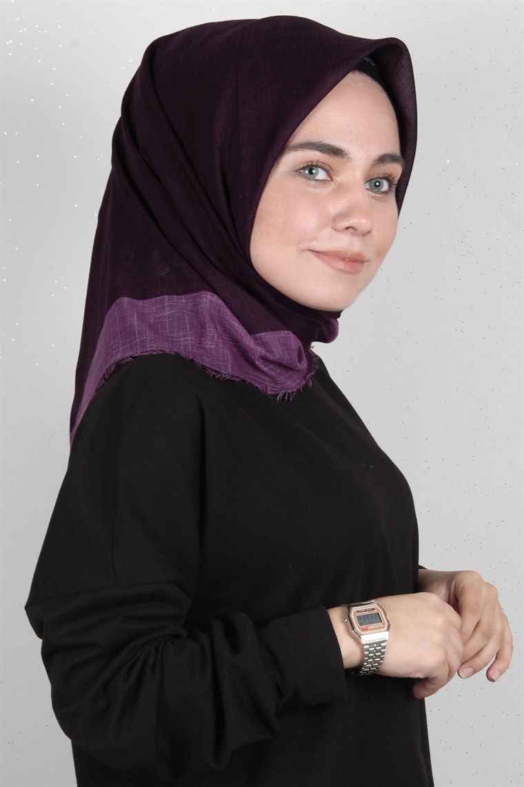 Coton Kare Eşarp 1217-2