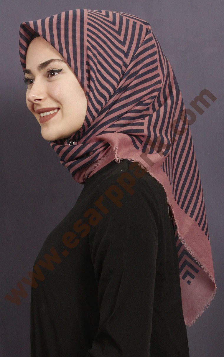 Coton Kare Eşarp 1217-8