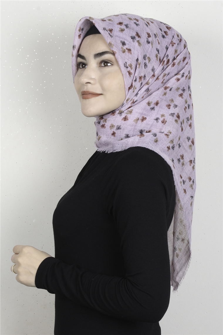 Coton Kare Eşarp 1668-10