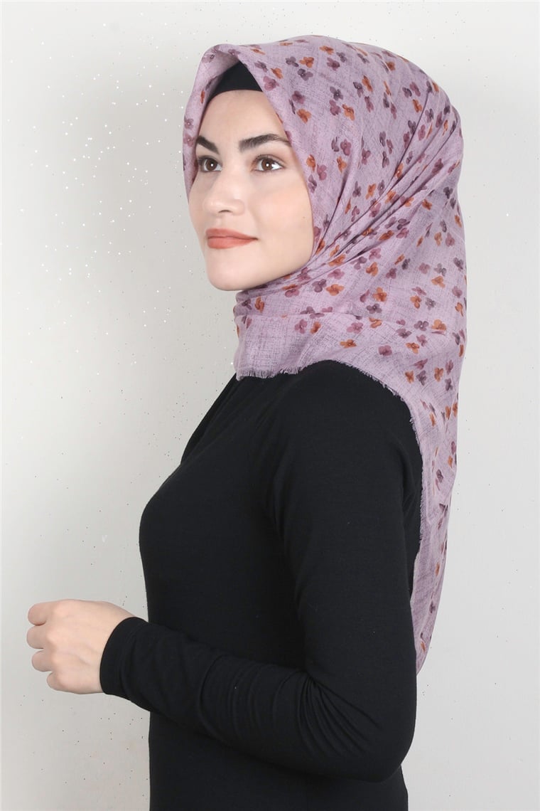 Coton Kare Eşarp 1668-14