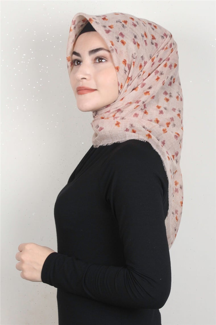Coton Kare Eşarp 1668-17