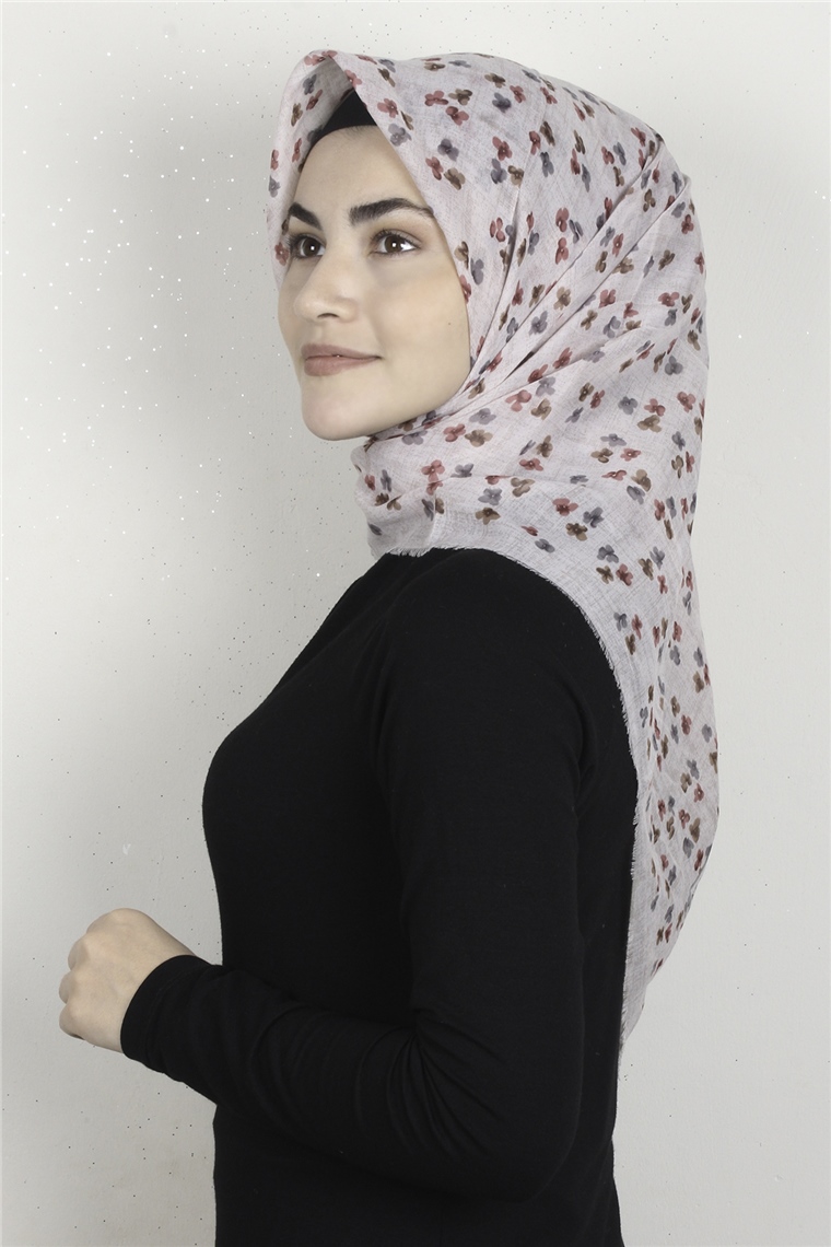 Coton Kare Eşarp 1668-3