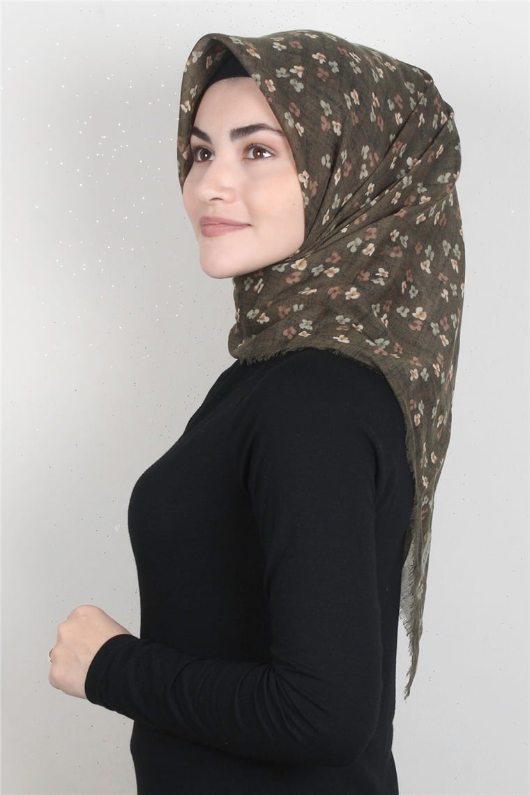 Coton Kare Eşarp 1668-4