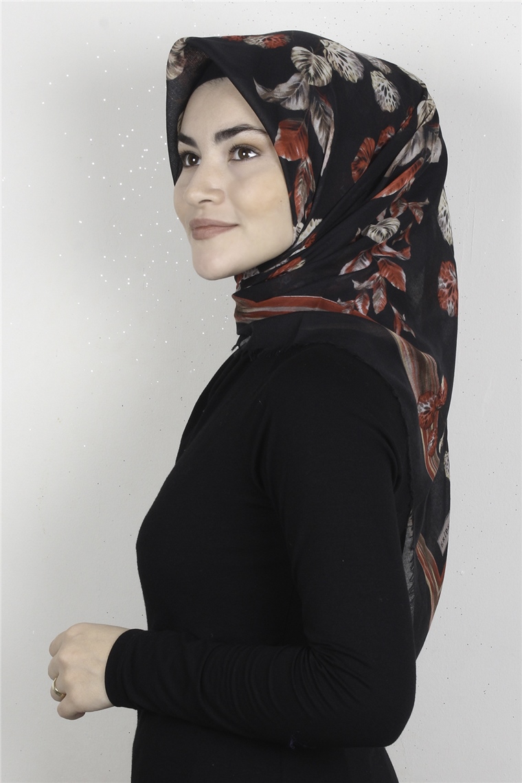 Coton Kare Eşarp 1669-12