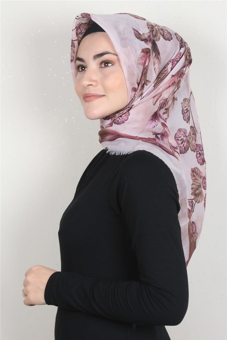 Coton Kare Eşarp 1669-13