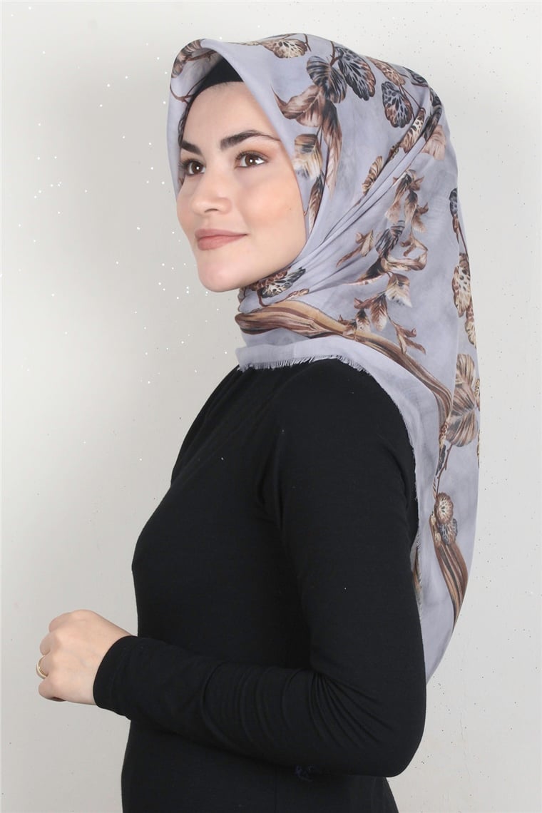 Coton Kare Eşarp 1669-14