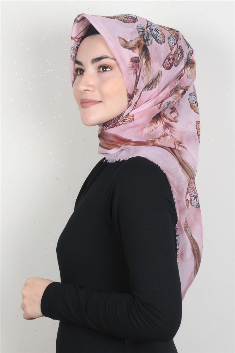 Coton Kare Eşarp 1669-16