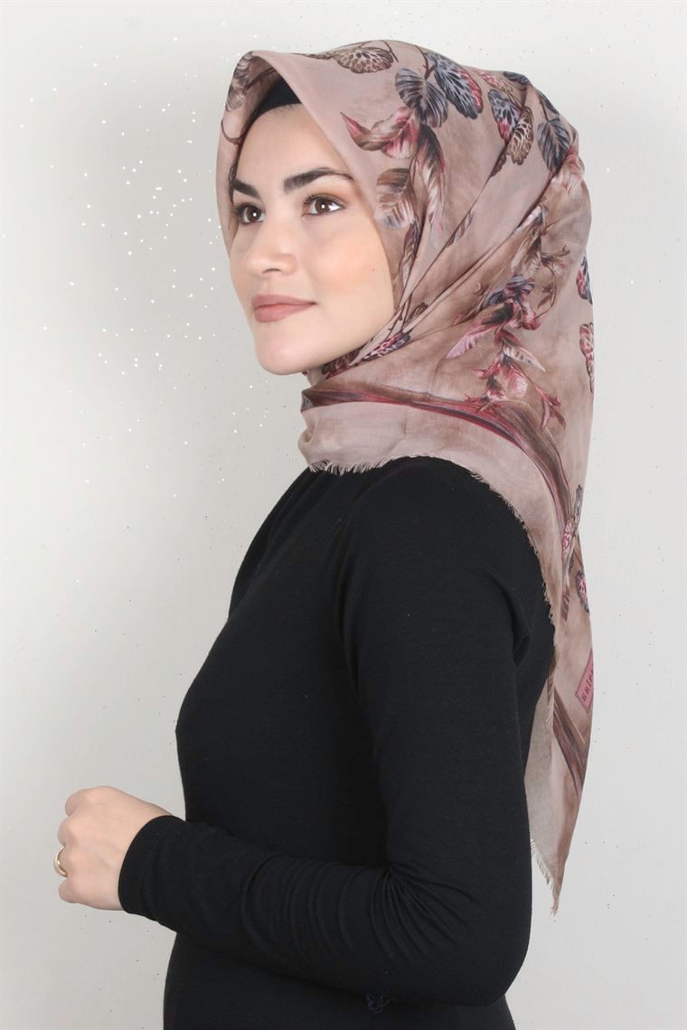 Coton Kare Eşarp 1669-17
