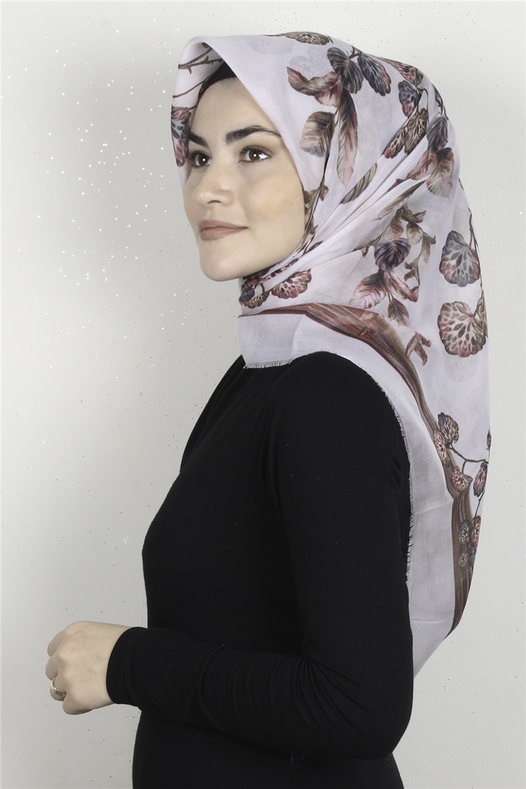 Coton Kare Eşarp 1669-19