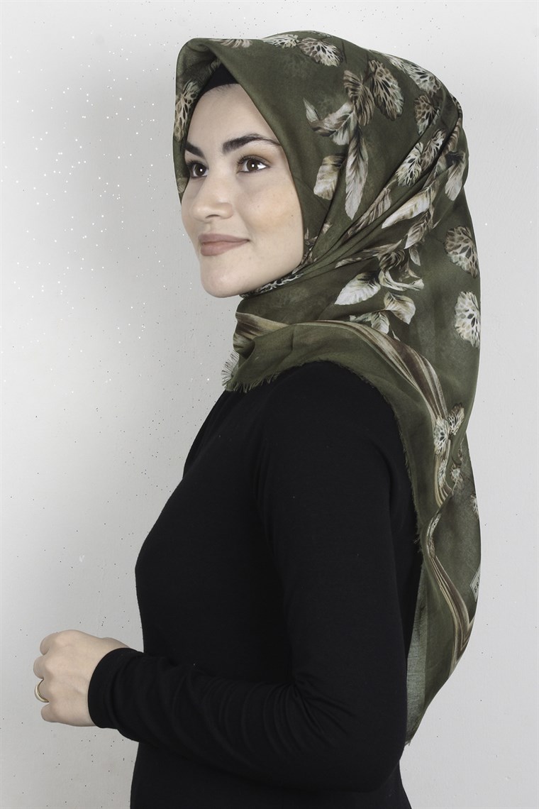 Coton Kare Eşarp 1669-21