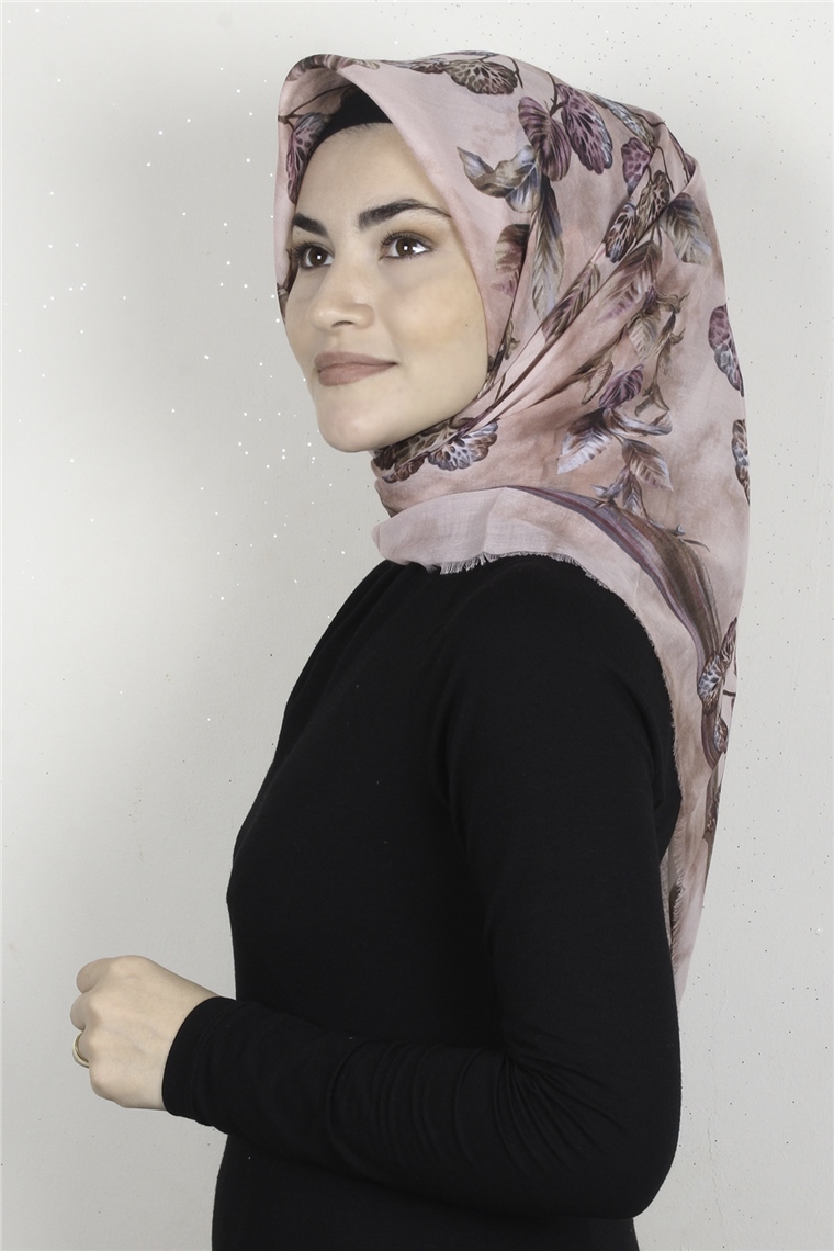 Coton Kare Eşarp 1669-23
