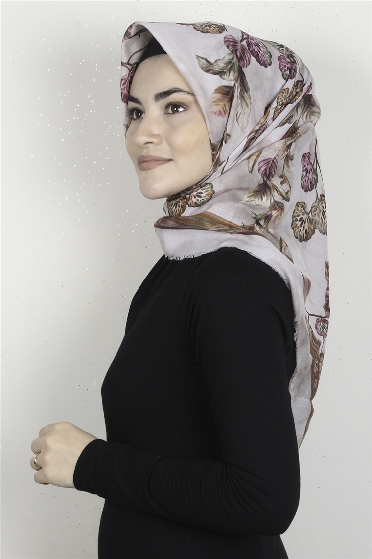 Coton Kare Eşarp 1669-24