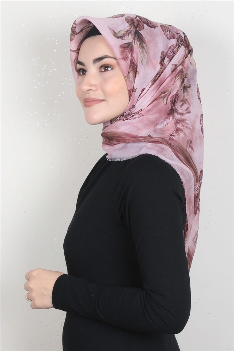 Coton Kare Eşarp 1669-5