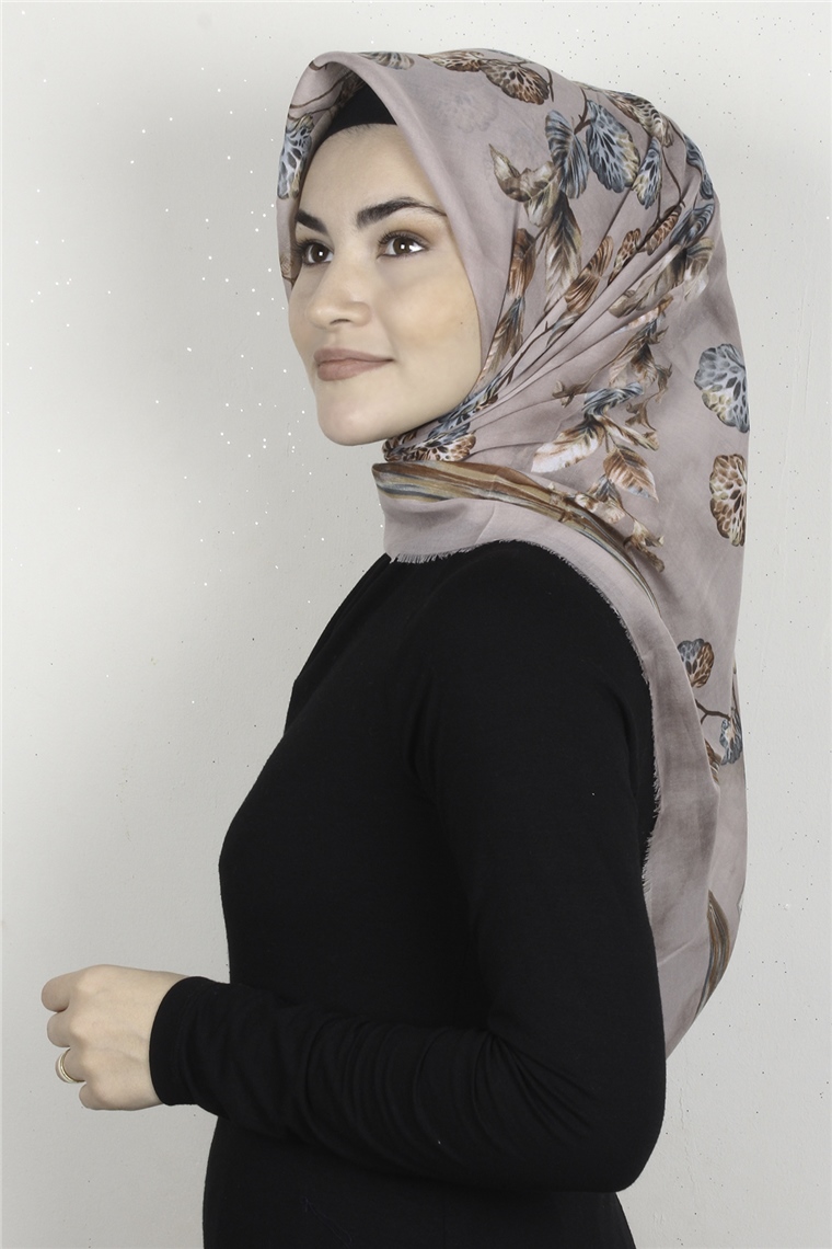 Coton Kare Eşarp 1669-9
