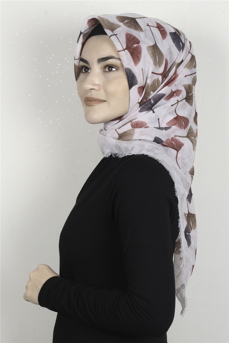 Coton Kare Eşarp 1672-13