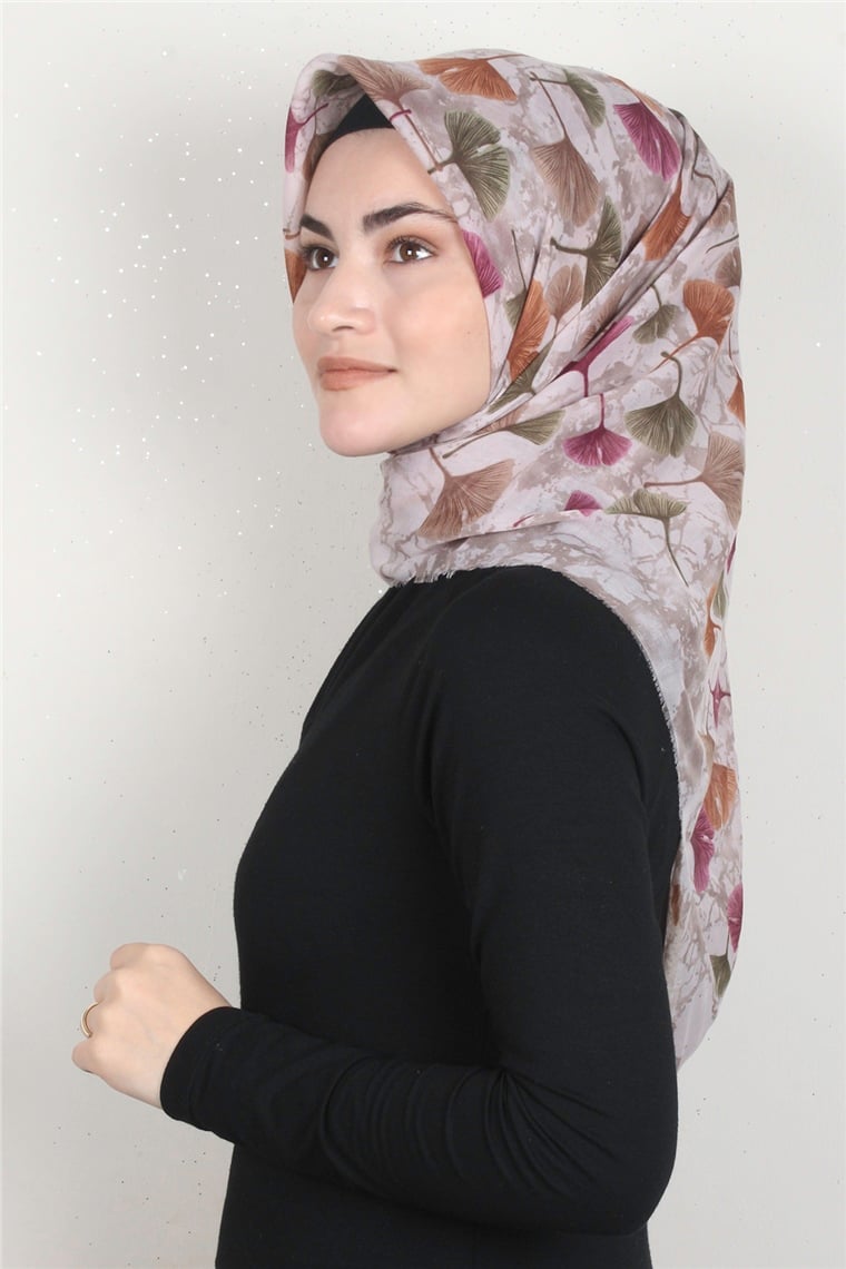 Coton Kare Eşarp 1672-14