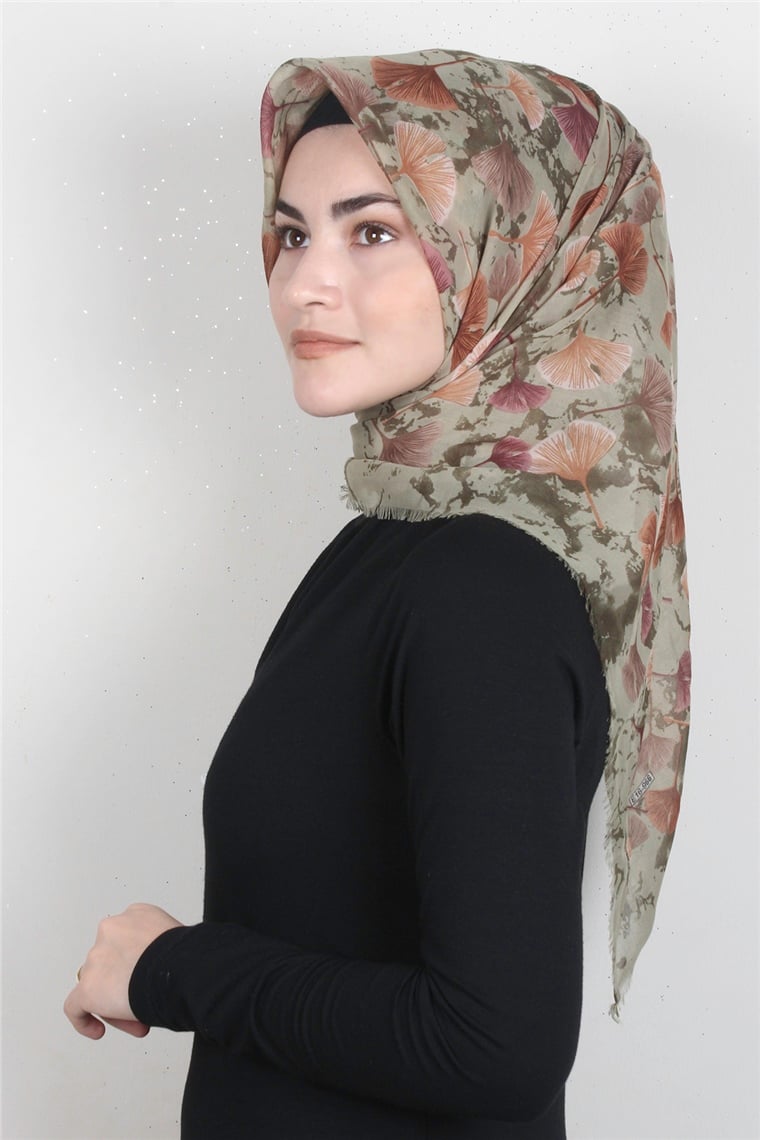 Coton Kare Eşarp 1672-20