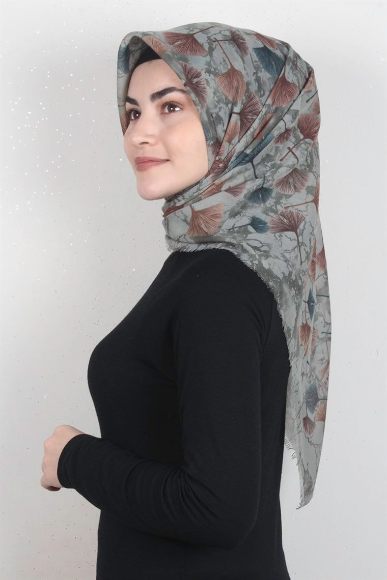 Coton Kare Eşarp 1672-27 