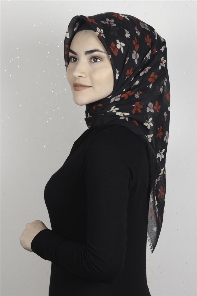 Coton Kare Eşarp 1673-11