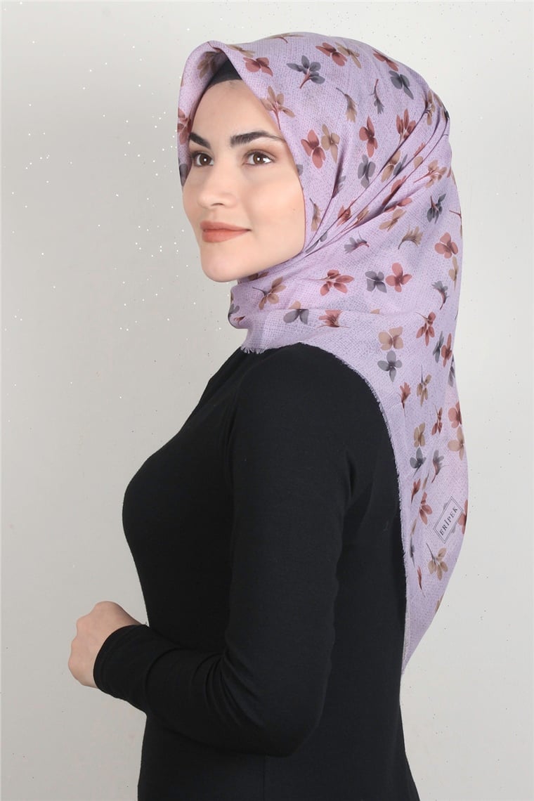 Coton Kare Eşarp 1673-12