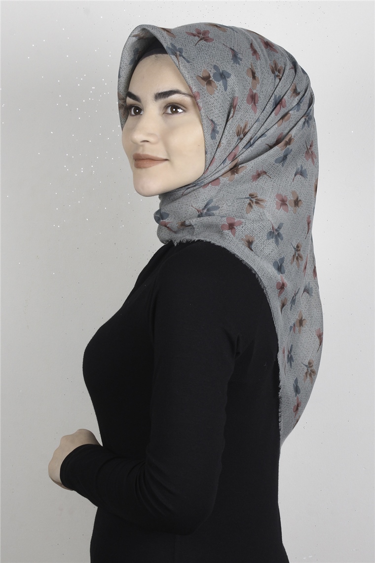 Coton Kare Eşarp 1673-14