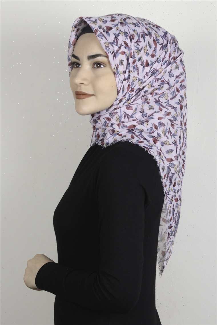 Coton Kare Eşarp 1675-12