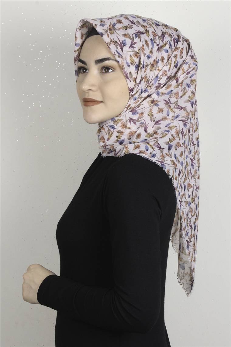 Coton Kare Eşarp 1675-13