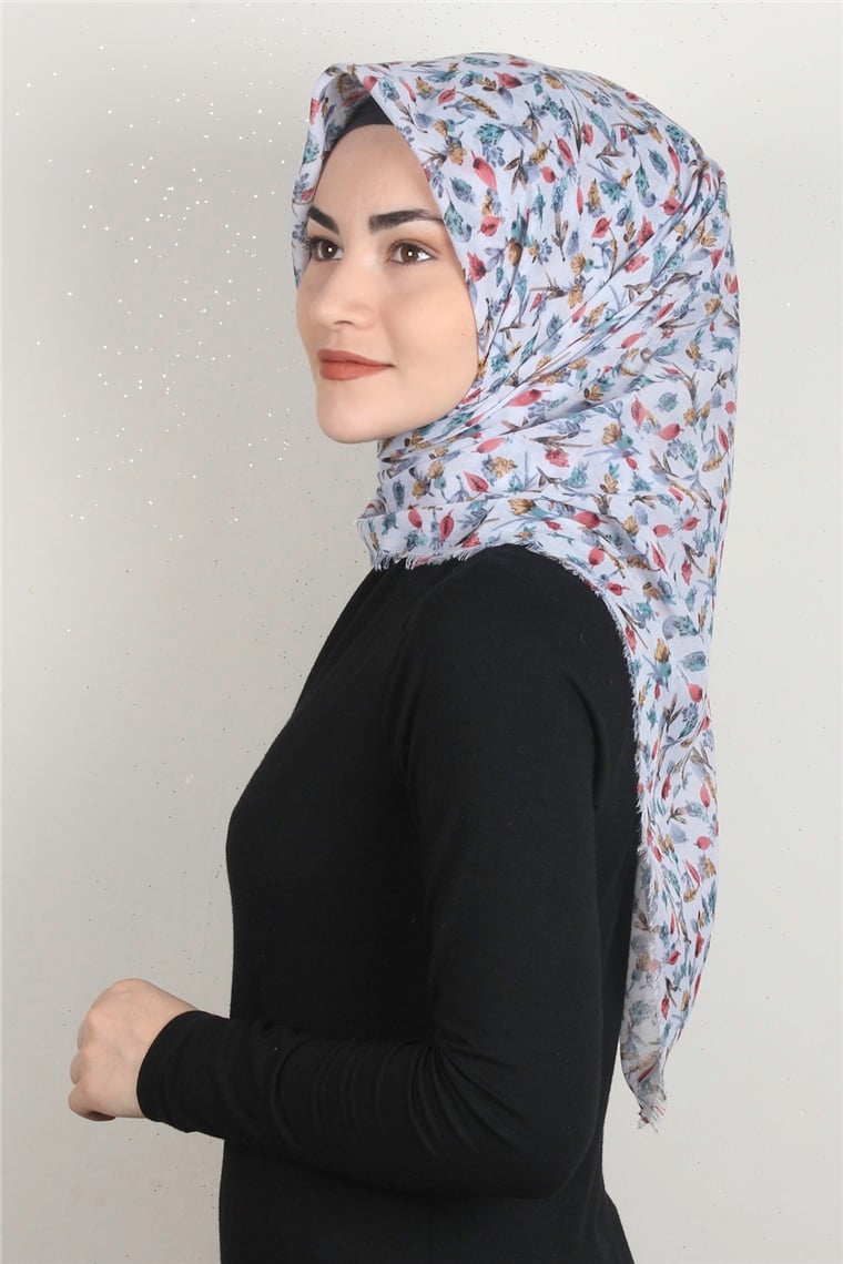 Coton Kare Eşarp 1675-14