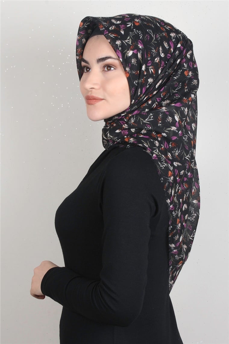 Coton Kare Eşarp 1675-20