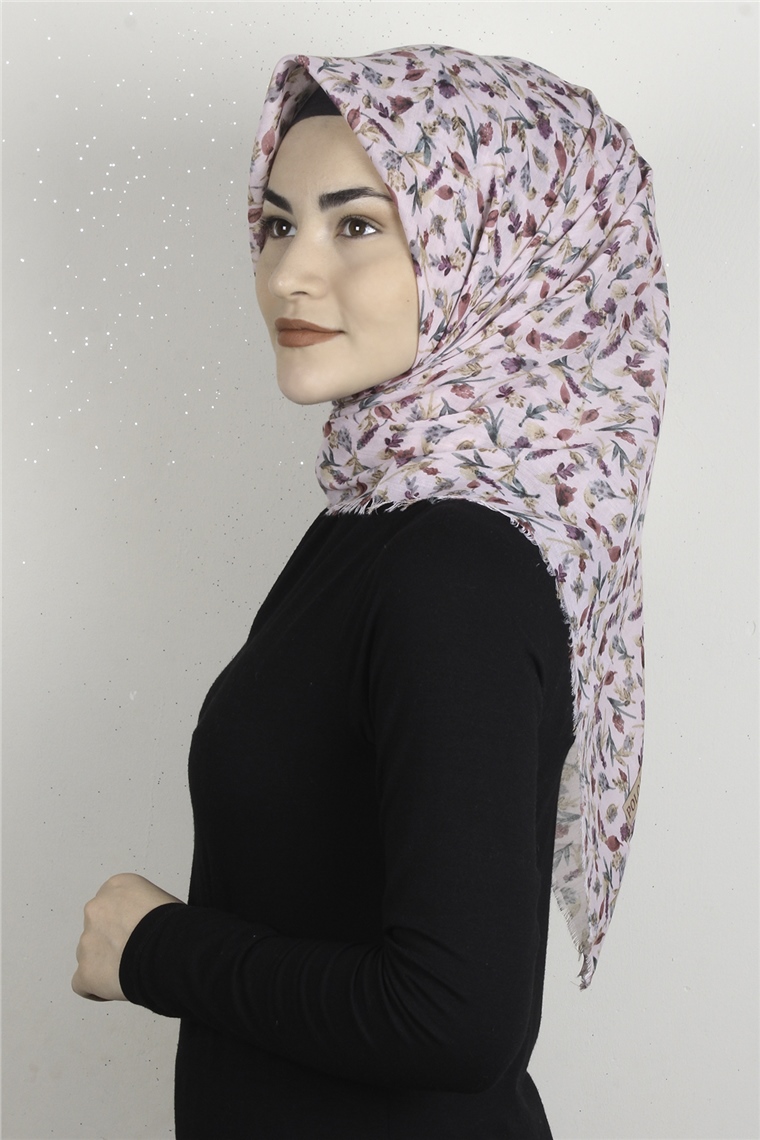 Coton Kare Eşarp 1675-4