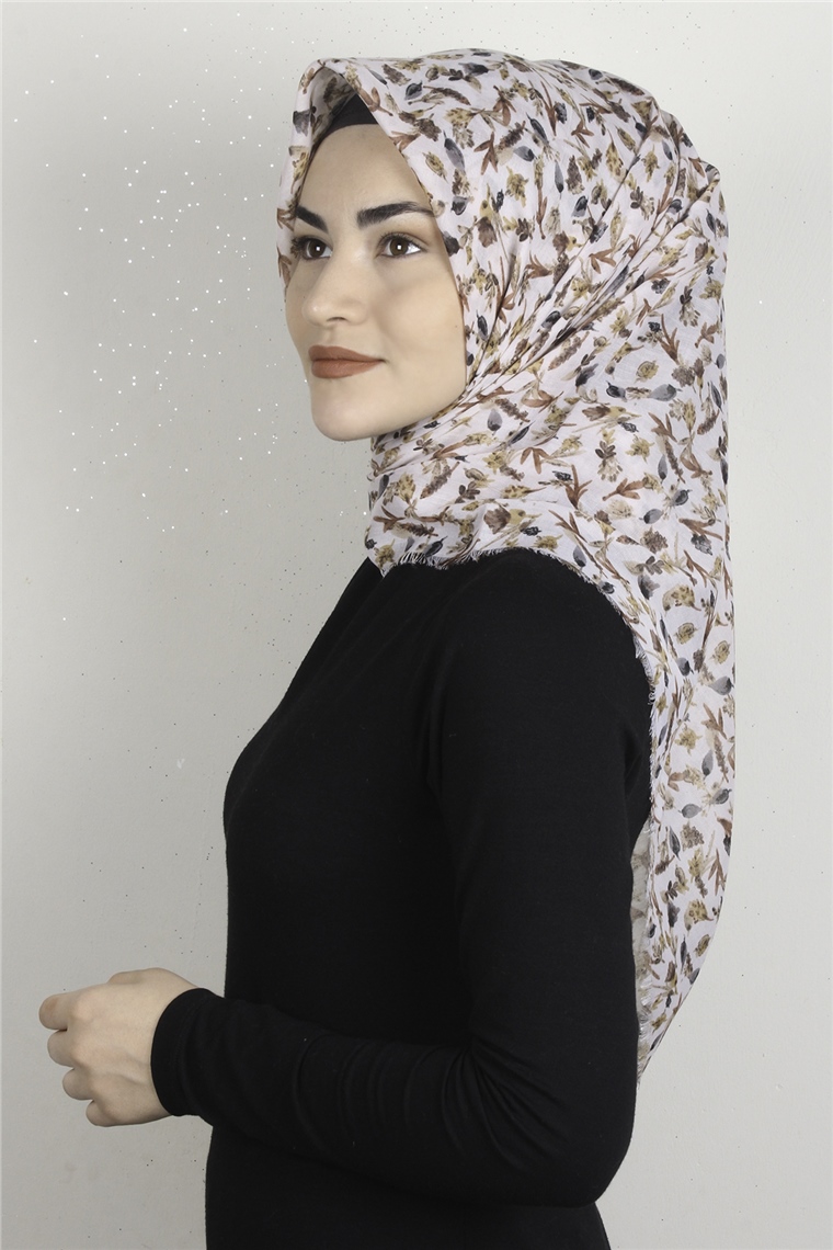 Coton Kare Eşarp 1675-5