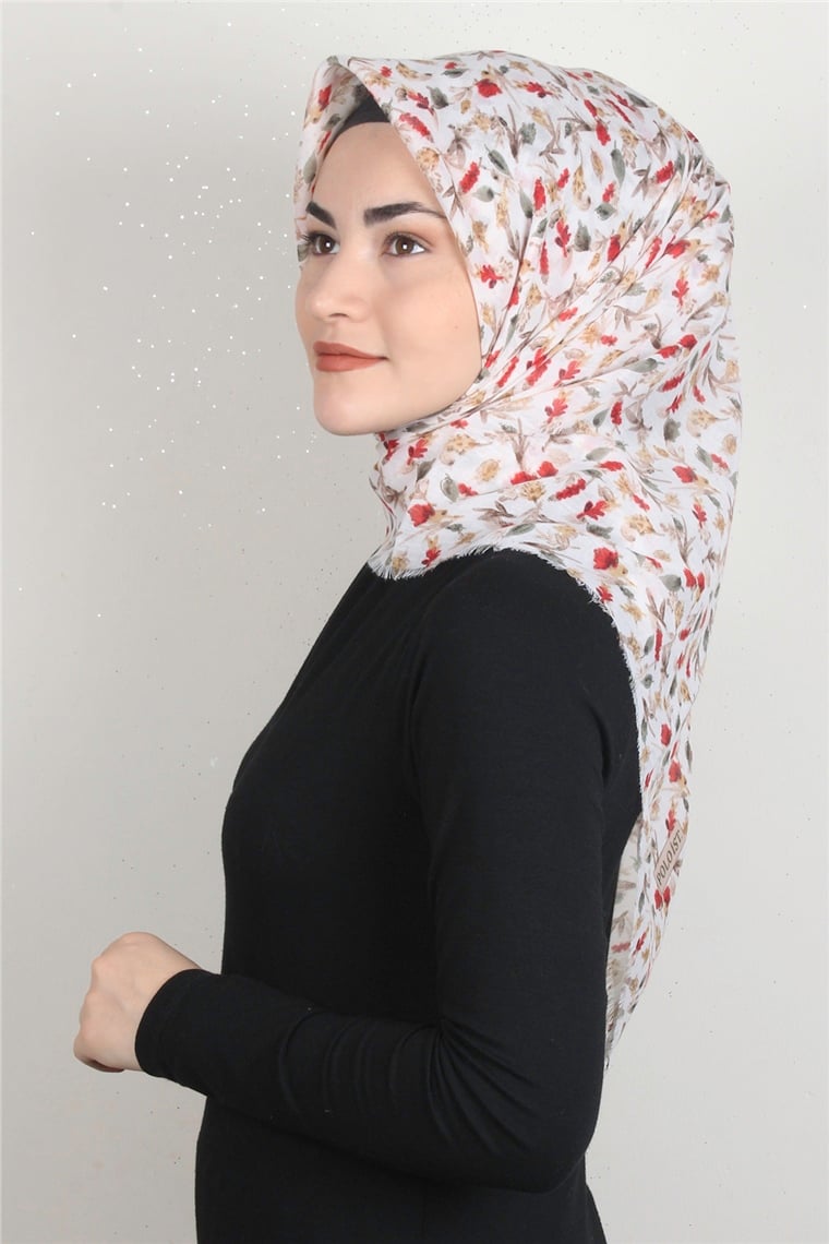 Coton Kare Eşarp 1675-8