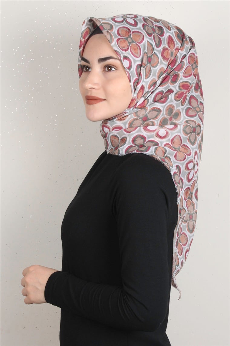 Coton Kare Eşarp 1676-1 