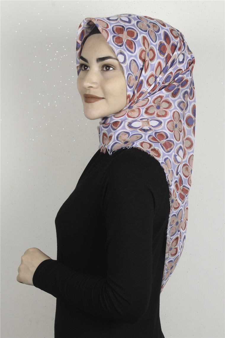Coton Kare Eşarp 1676-6