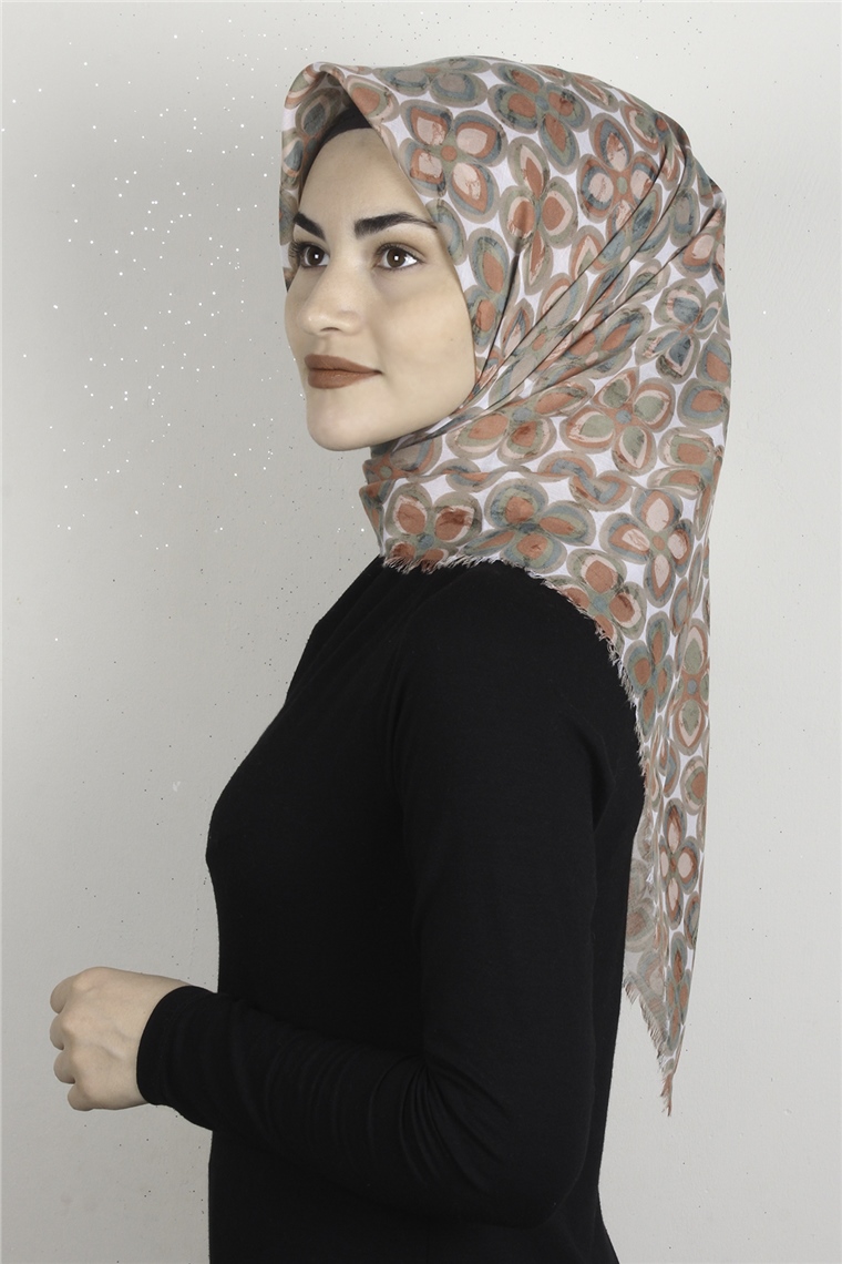 Coton Kare Eşarp 1676-7