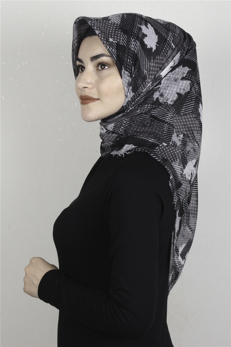 Coton Kare Eşarp 1677-12