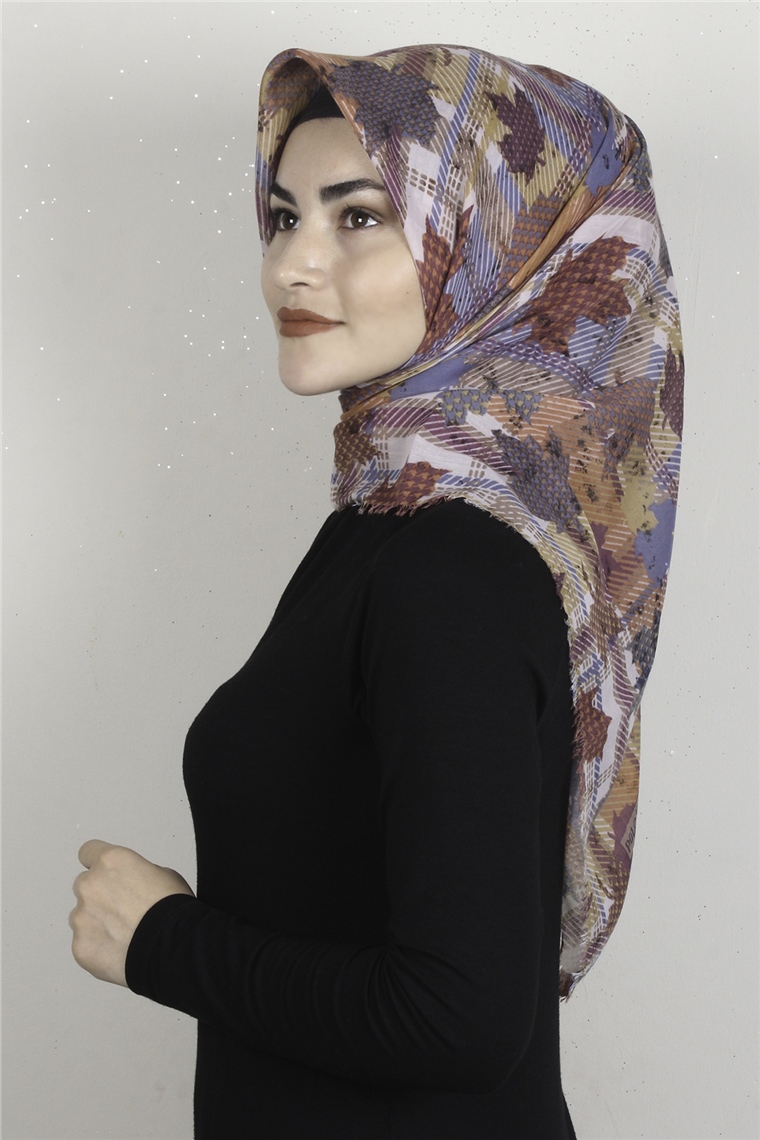 Coton Kare Eşarp 1677-2 