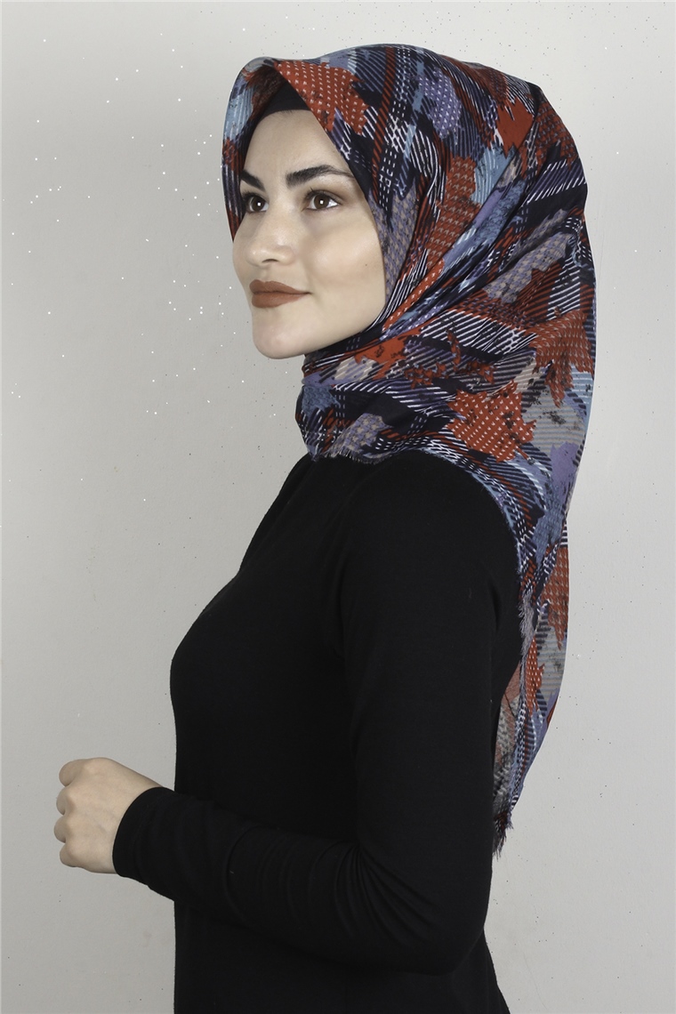Coton Kare Eşarp 1677-20