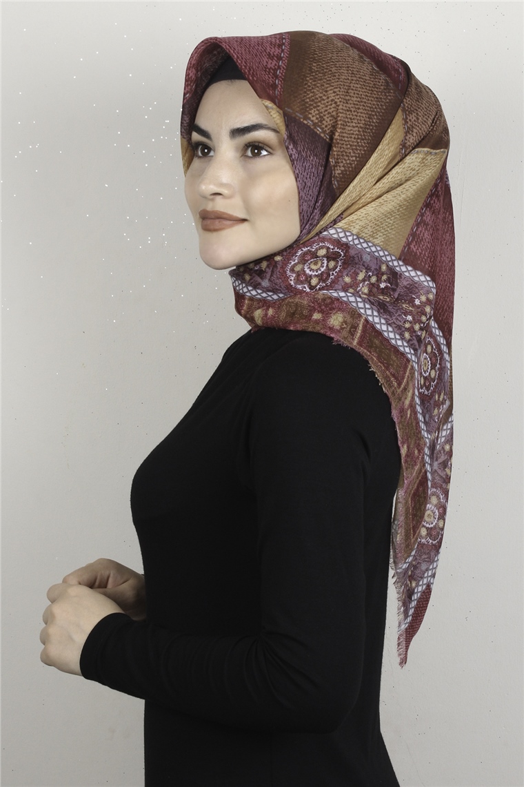 Coton Kare Eşarp 1681-2