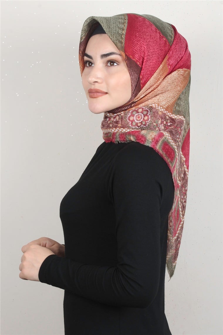 Coton Kare Eşarp 1681-3