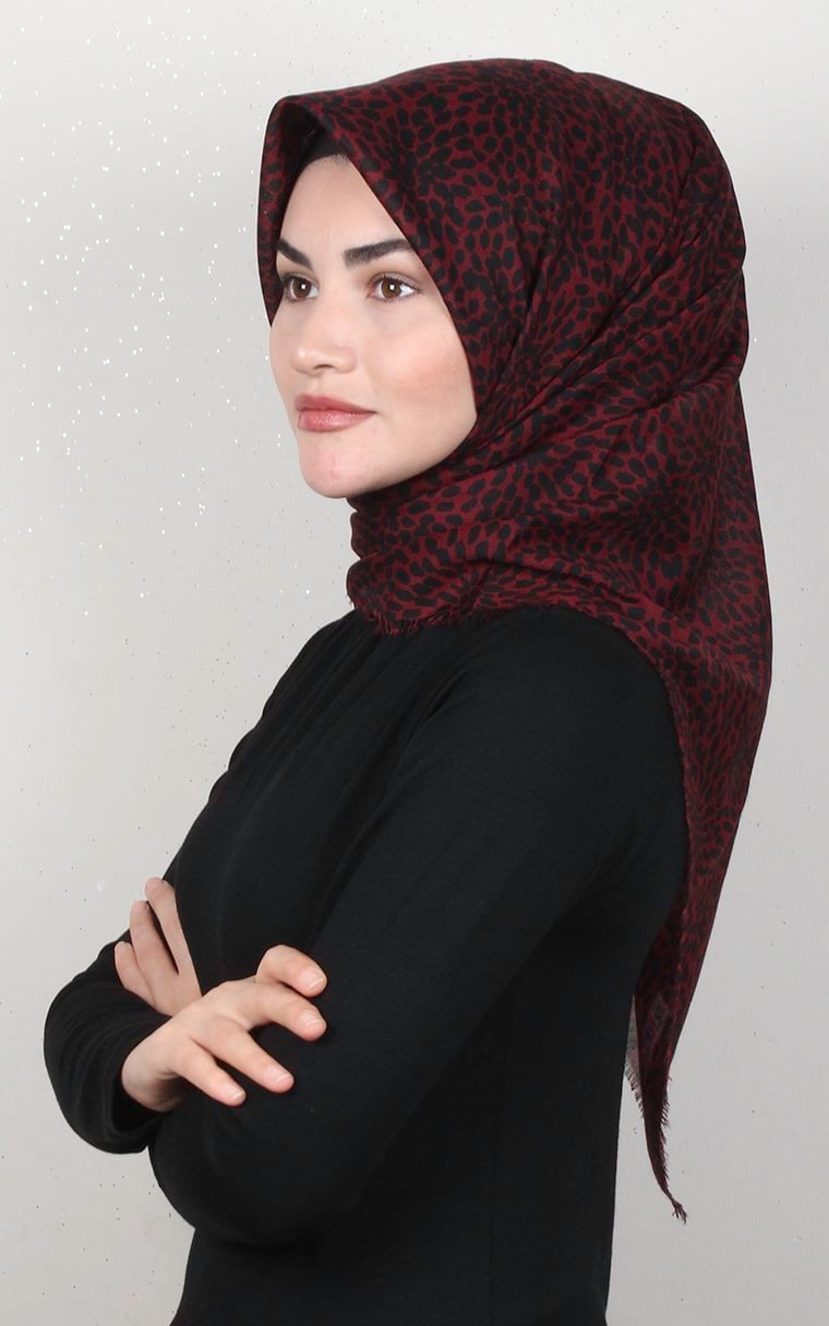 Coton Kare Eşarp 1686-13