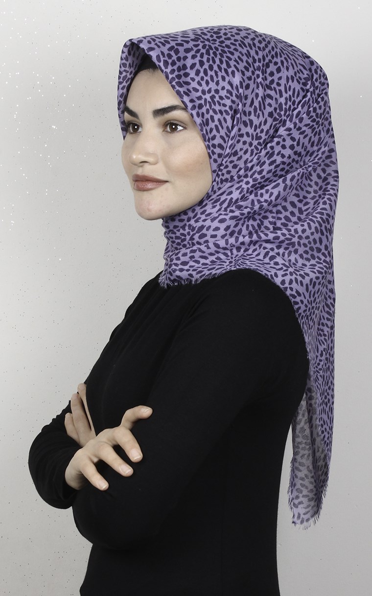 Coton Kare Eşarp 1686-14