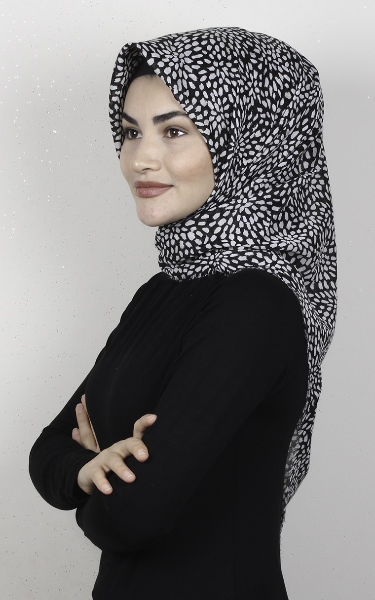 Coton Kare Eşarp 1686-15