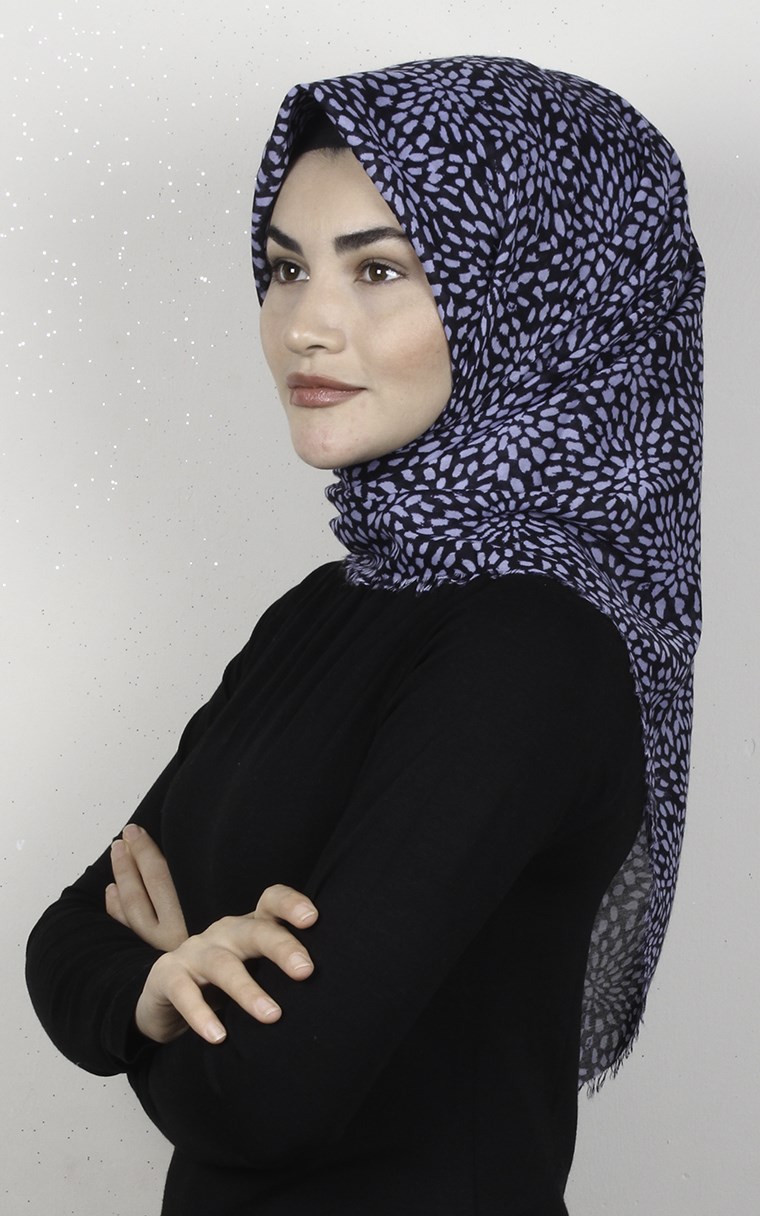 Coton Kare Eşarp 1686-16
