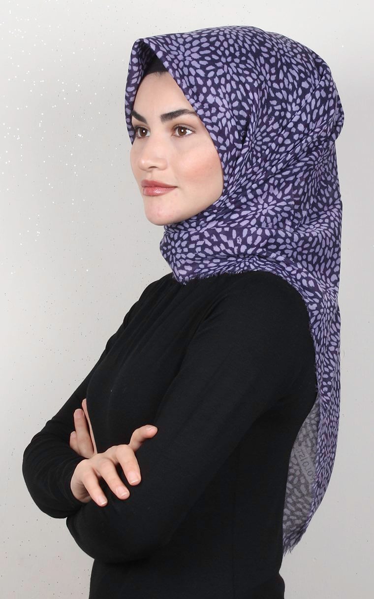 Coton Kare Eşarp 1686-18