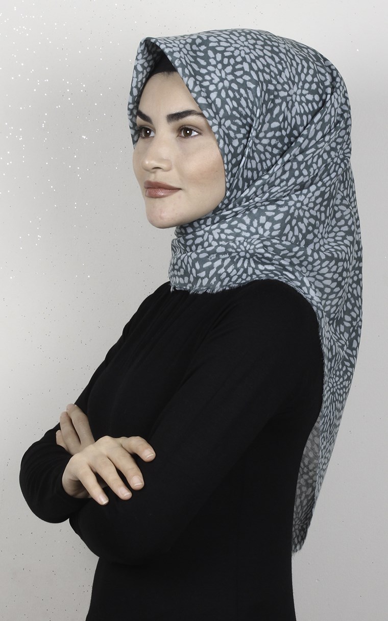 Coton Kare Eşarp 1686-19