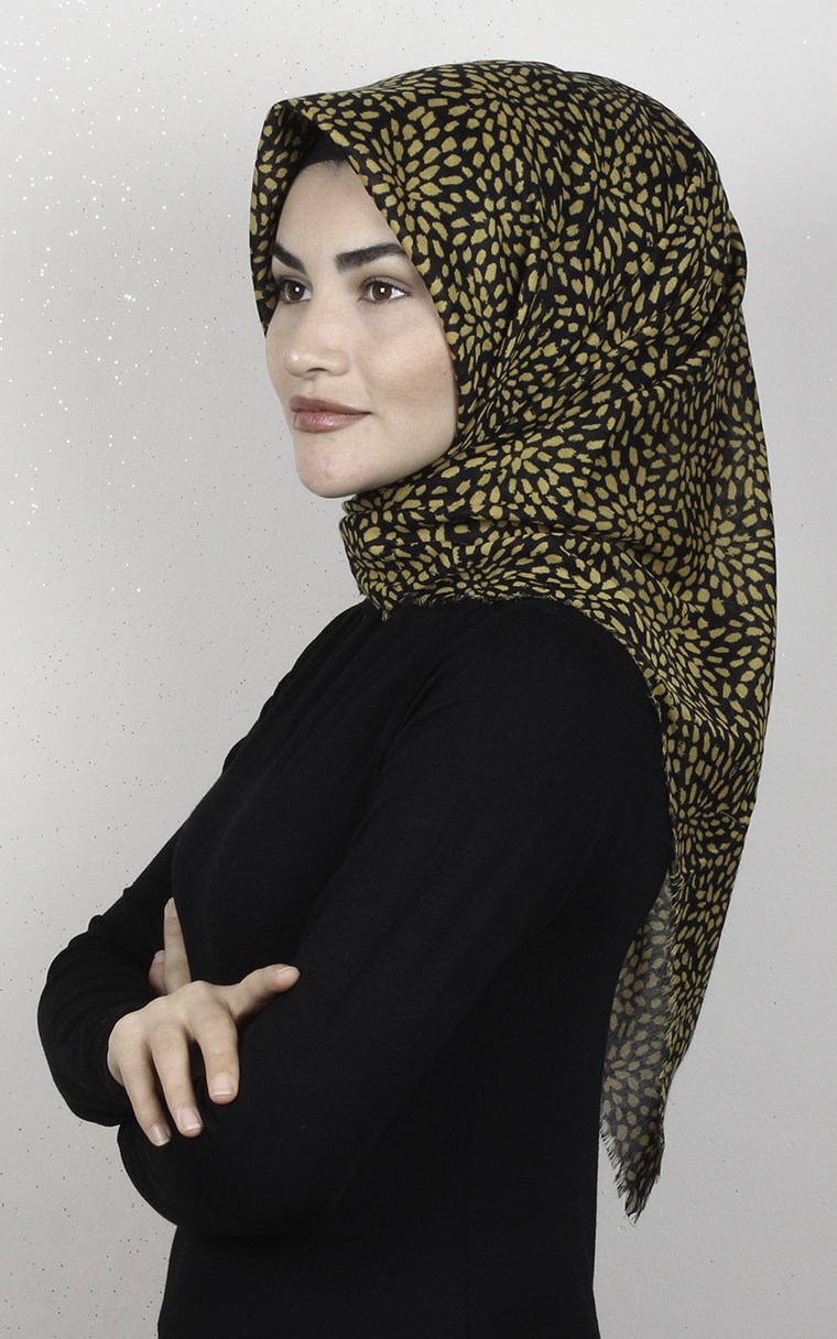 Coton Kare Eşarp 1686-20