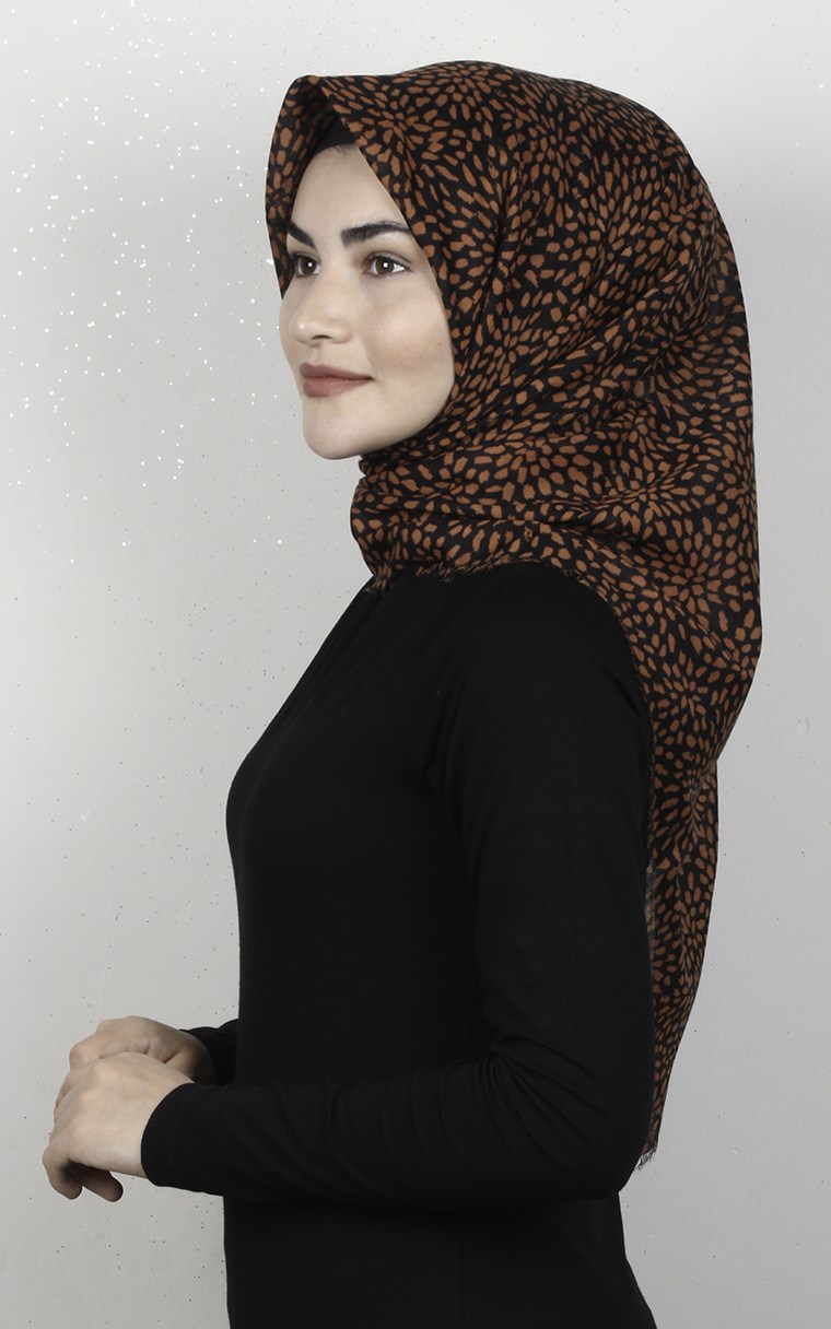 Coton Kare Eşarp 1686-23