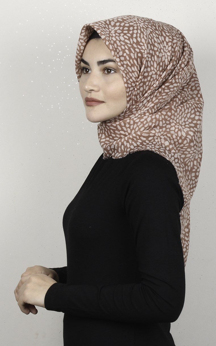 Coton Kare Eşarp 1686-25