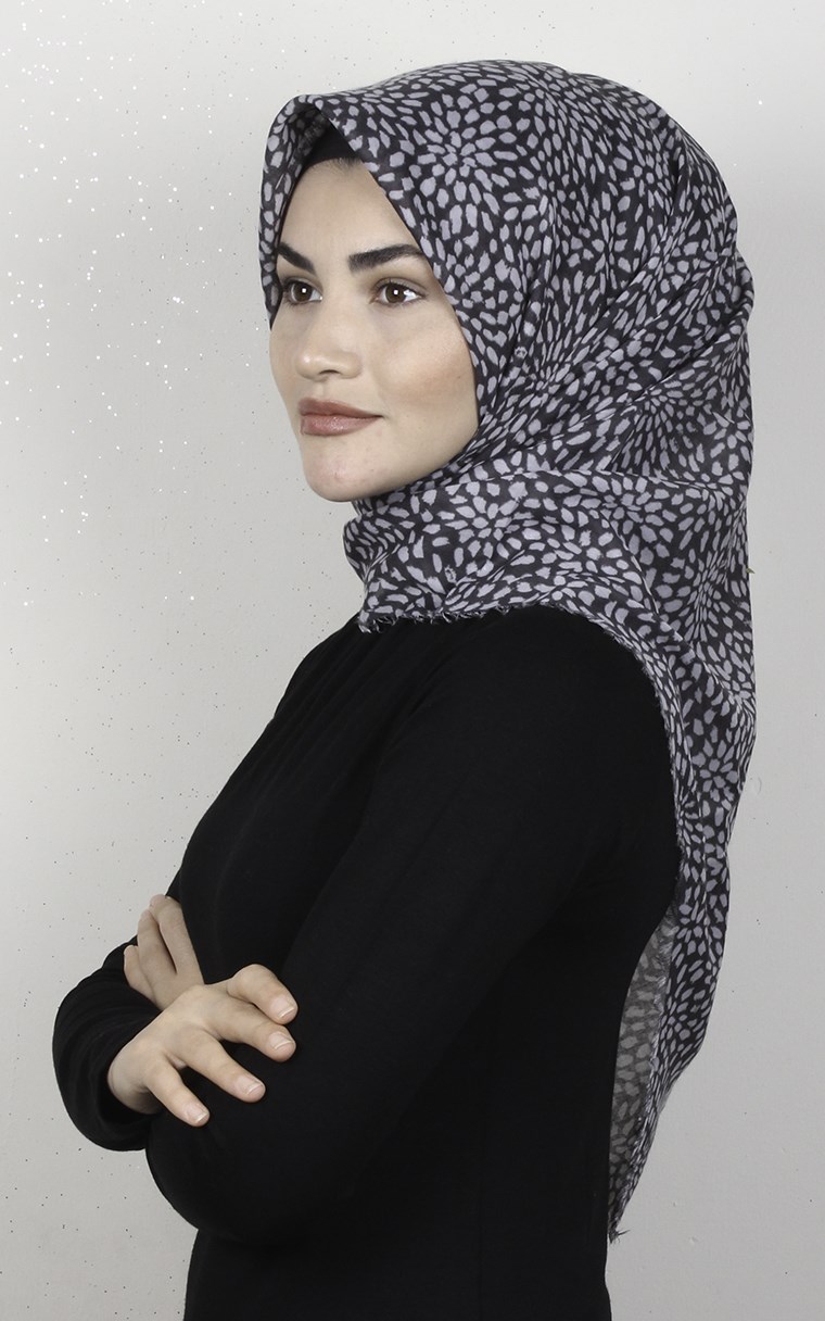 Coton Kare Eşarp 1686-4